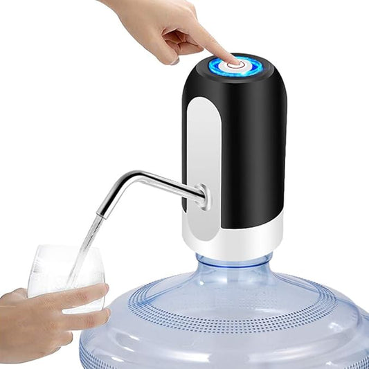 LECIEL USB Rechargeable Stainless-Steel Water Pump Dispenser 5Gallon Black